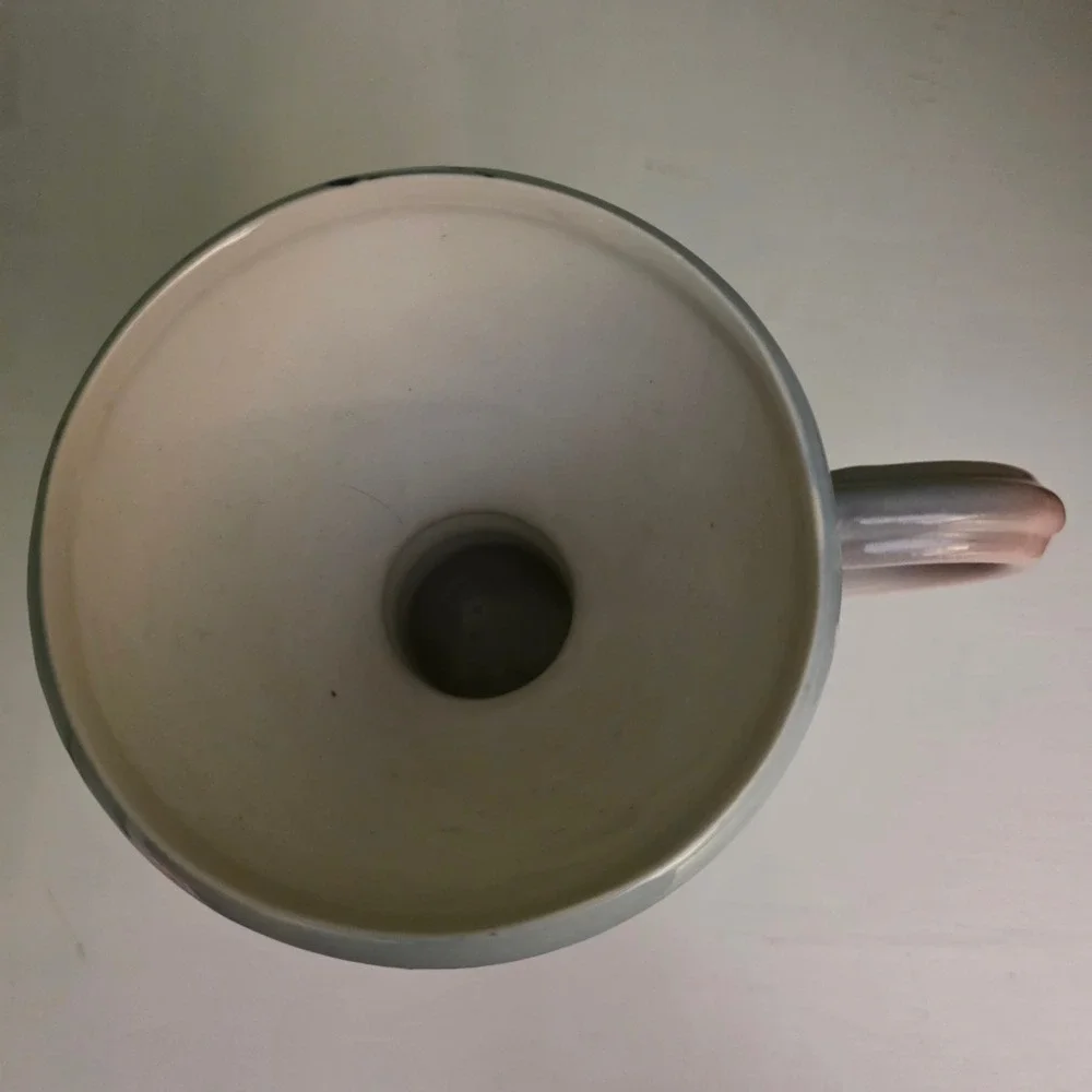 David Petrakovitz Studio Art‎ Pottery Footed Mug Abstract Glaze Signed